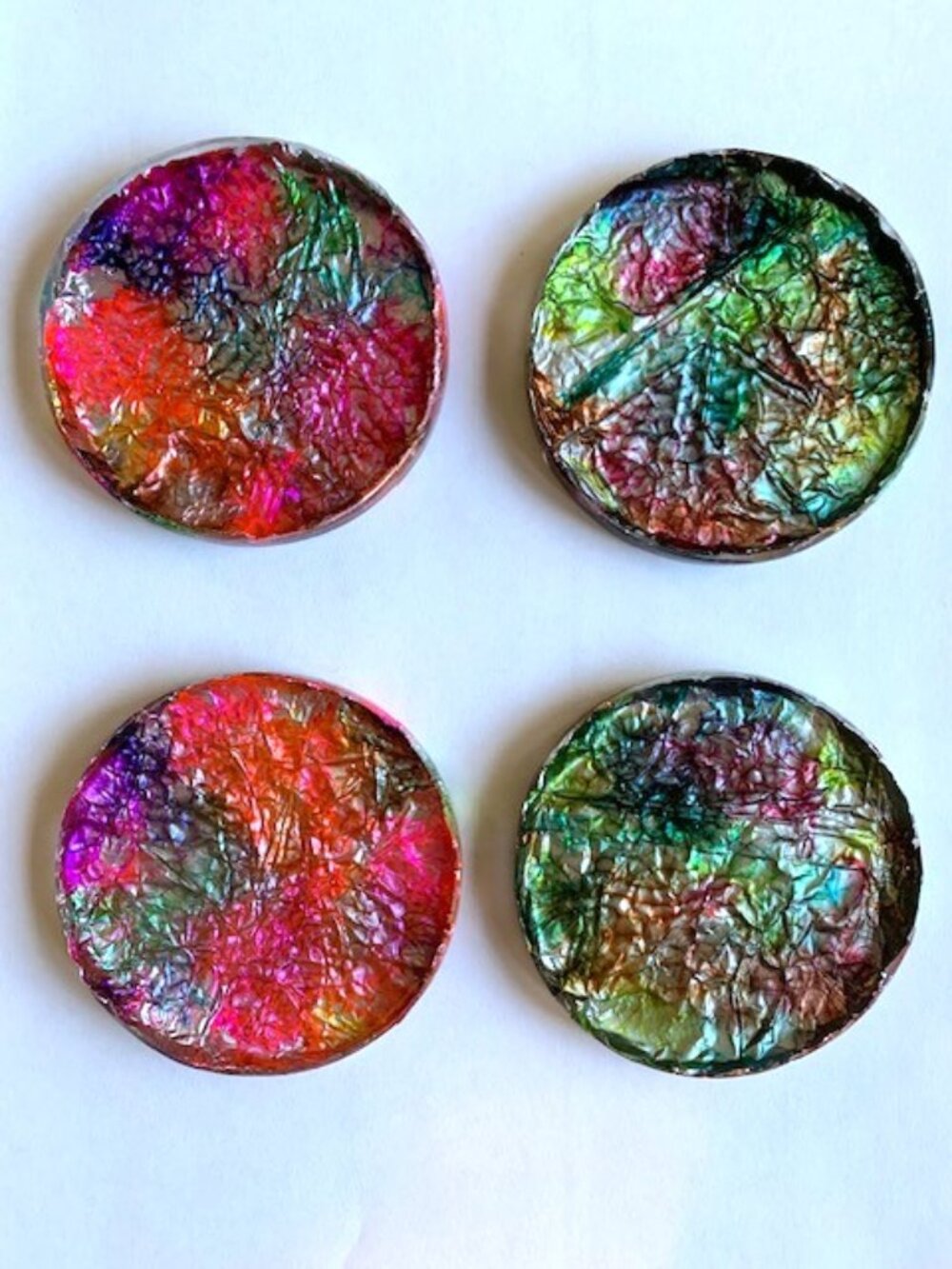 Handmade Aluminum Foil Coaster Set #1